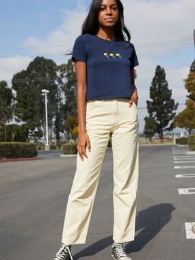 John Galt Brandy Melville Tammy Carpenter Pants Cream/Tan Color
